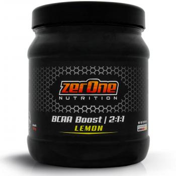 ZerOne-Nutrition BCAA Boost Hochdosiertes Pulver | Aminosäuren | Leucin | Isoleucin | Valin 2:1:1 | Deutsche Premium Qualität | Vegan | Fitness & Sport